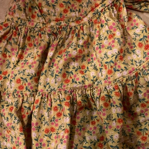 Cat & Jack Orange Red Puff Sleeve Sundress - Picture 5 of 6